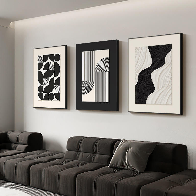 Modern Floating Frame Wall Art Canvas Painting for Bedroom