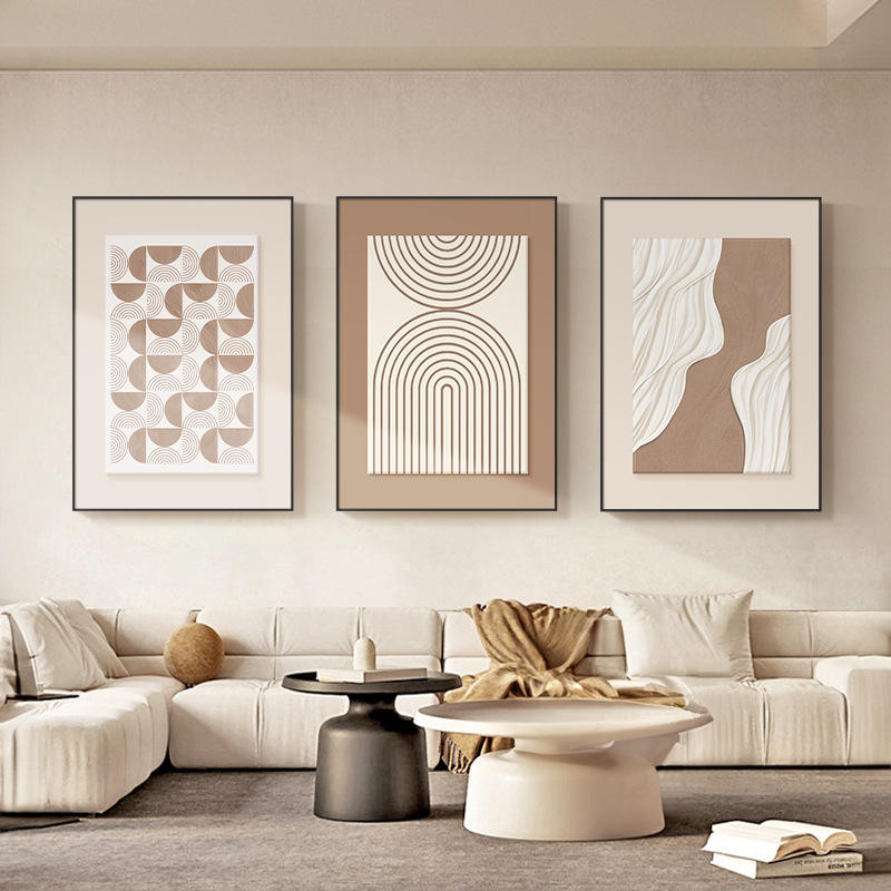 Modern Floating Frame Wall Art Canvas Painting for Bedroom