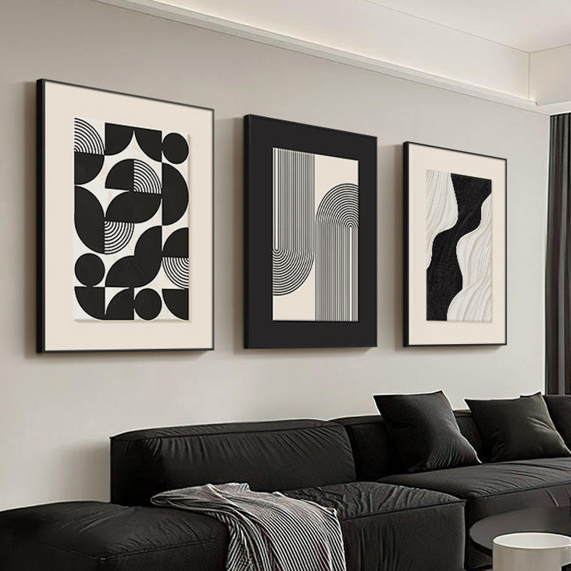 Modern Floating Frame Wall Art Canvas Painting for Bedroom