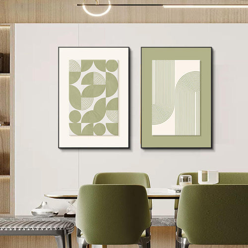 Modern Floating Frame Wall Art Canvas Painting for Bedroom